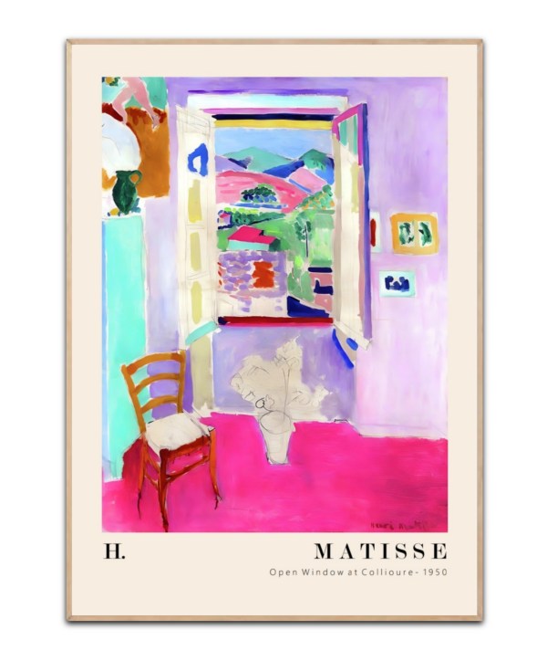 H. Matisse - Open Window Collioure 1950 plakat
