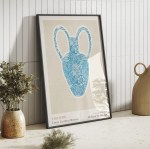 William Morris - Marigold blue Vase plakater