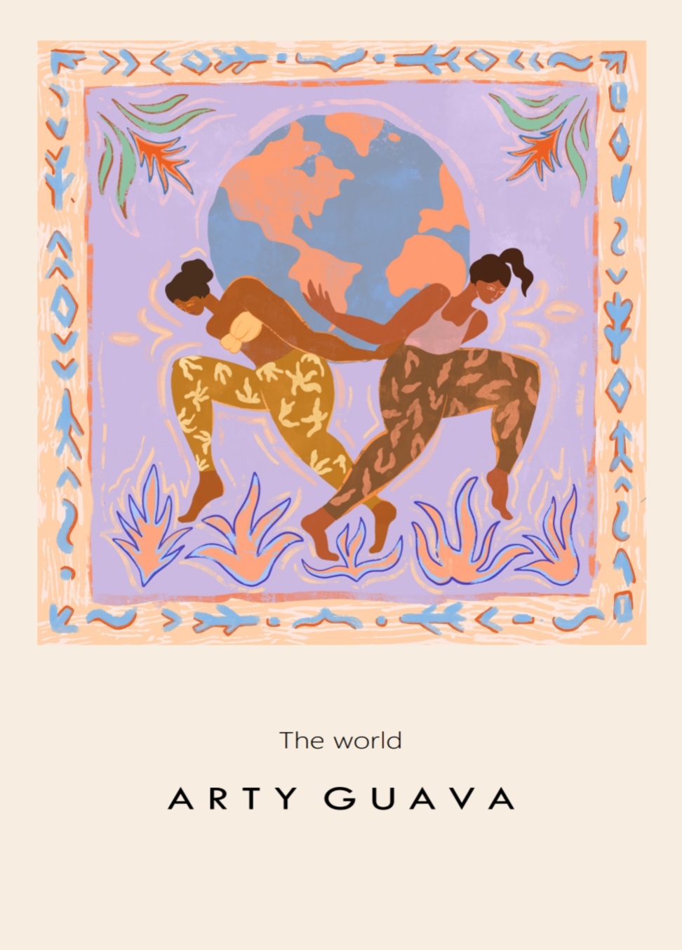The World - By Arty Guava, 50x70 cm plakat - Billede 2