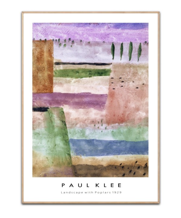 Paul Klee - Landscape with Poplars, A3 plakat
