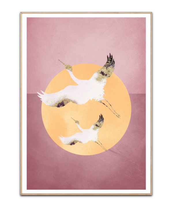 Flying Cranes, A3 plakat