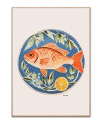 Orange Fish - Haley Owan, 50x70 cm plakat
