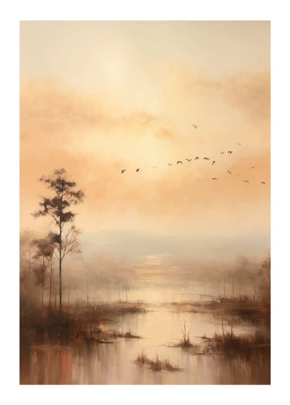Autumn Sunrise, 50x70 cm plakat - Billede 2