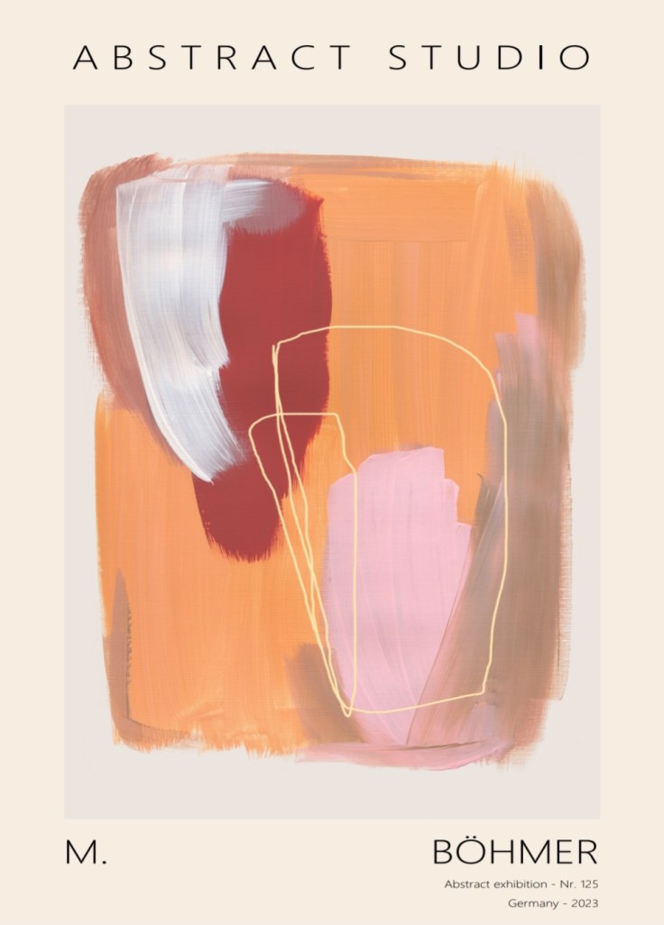 M.Böhmer - abstract Exhibition Nr. 125, 50x70 plakat - Ideal poster