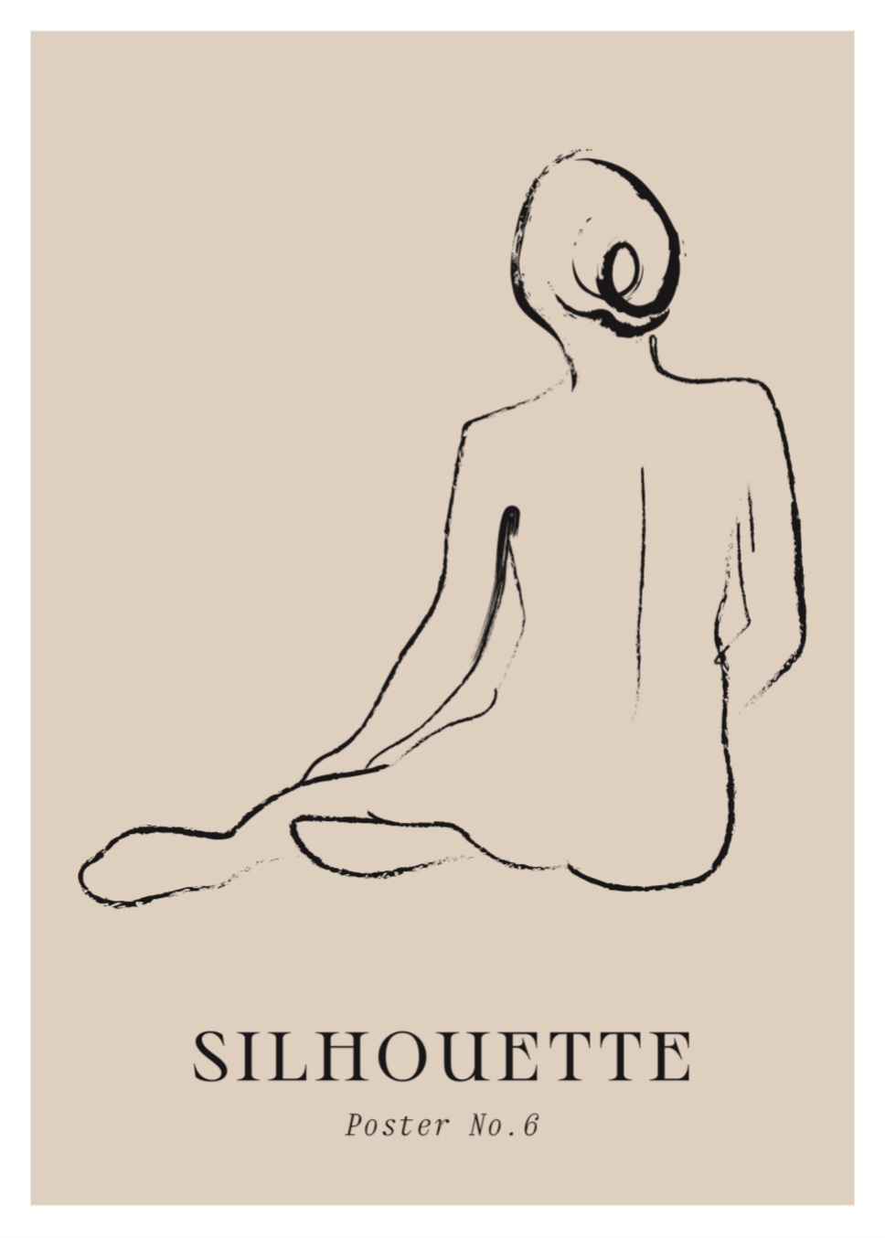 Silhouette - 50x70 cm - Billede 3