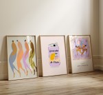 Perfekt Trio - 3 plakater i 50x70 cm - Nr. 18