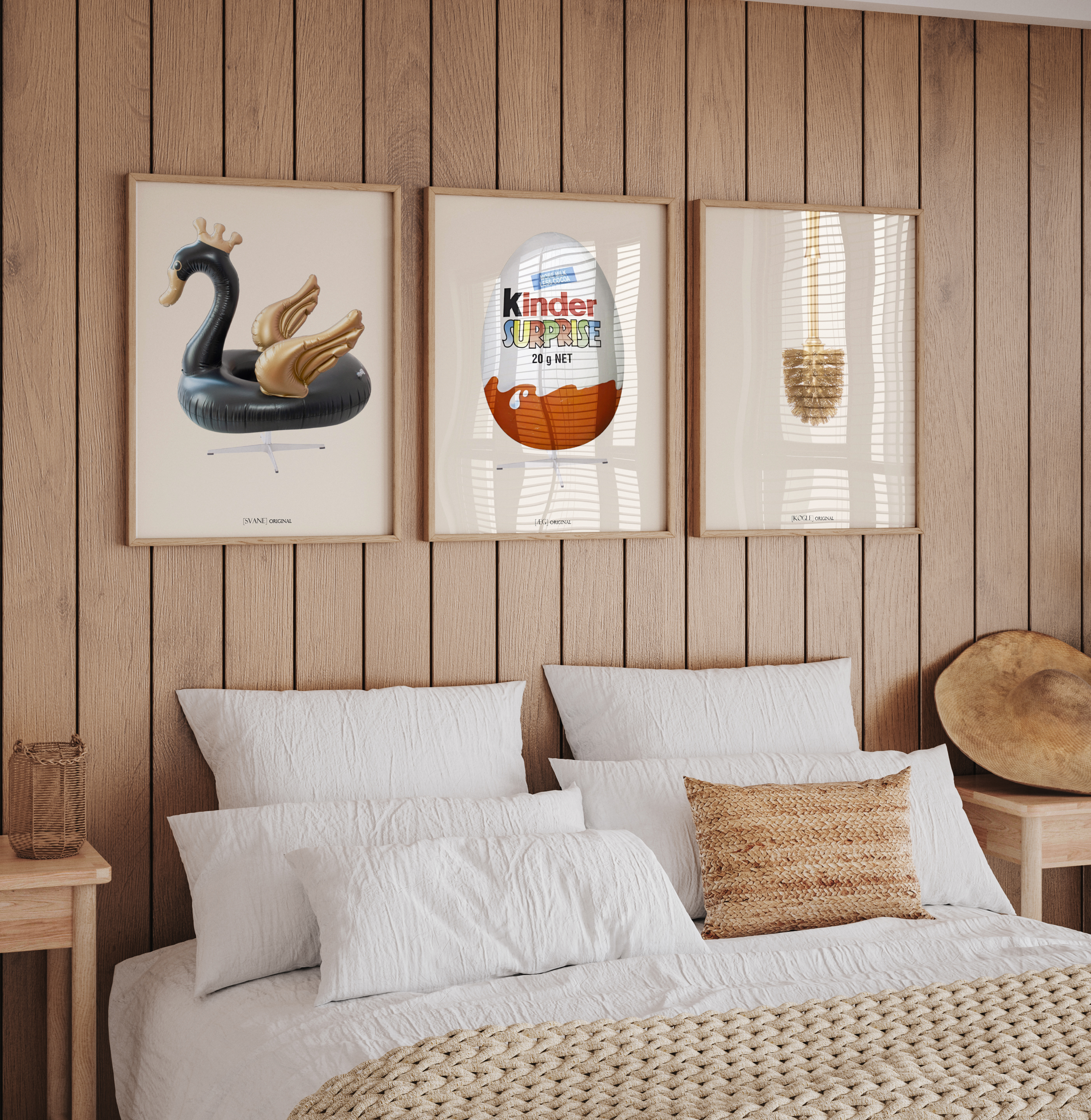 Plakatsæt 3 stk, - Koglen, Ægget & Svanen, str. A3 (30x42 cm) - Limited Edition