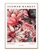 Flower Market Italy, 50x70 cm plakat