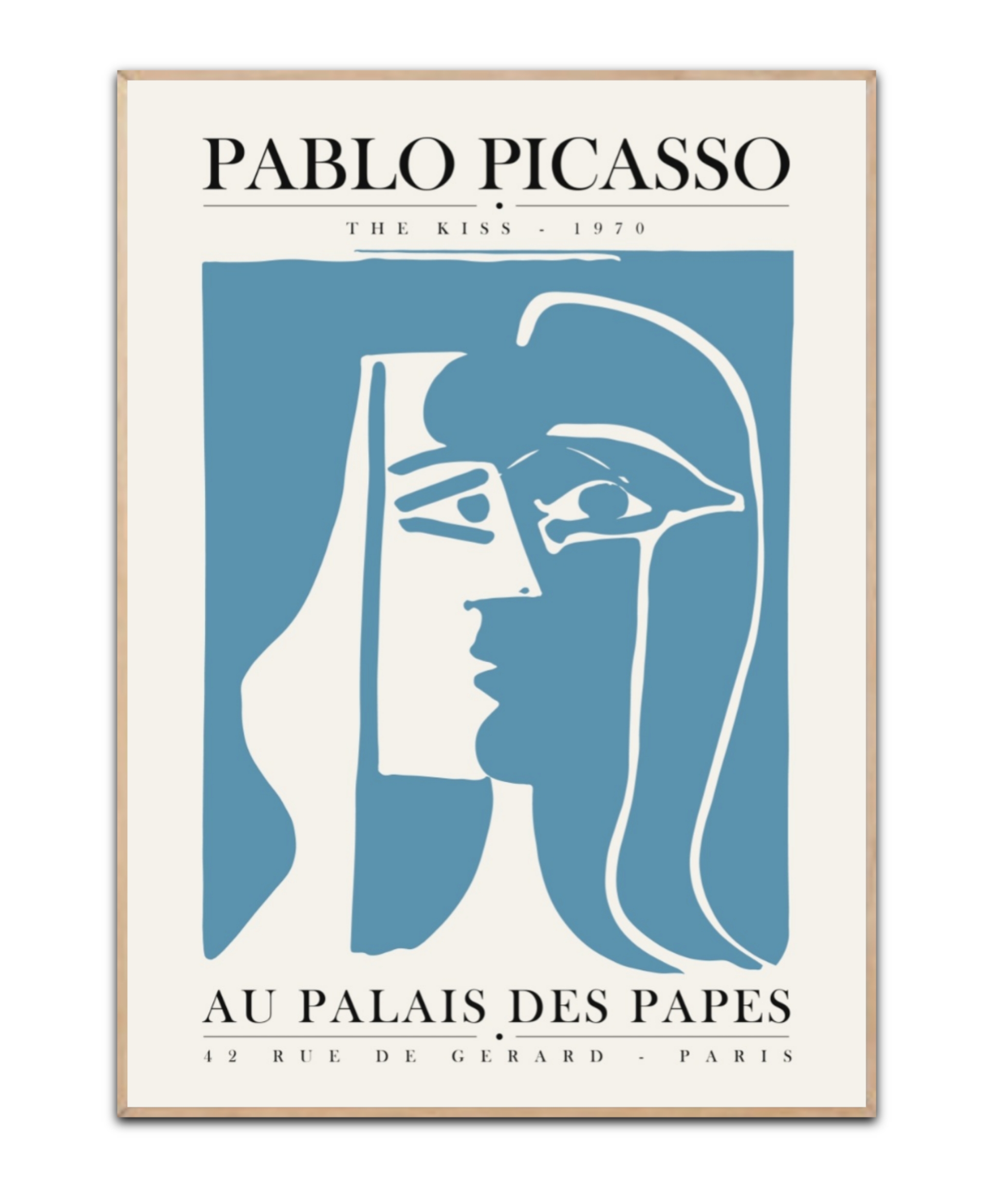 Picasso - The Kiss, 50x70 cm plakat