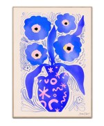 Big blue flower Plakat - Str. A4