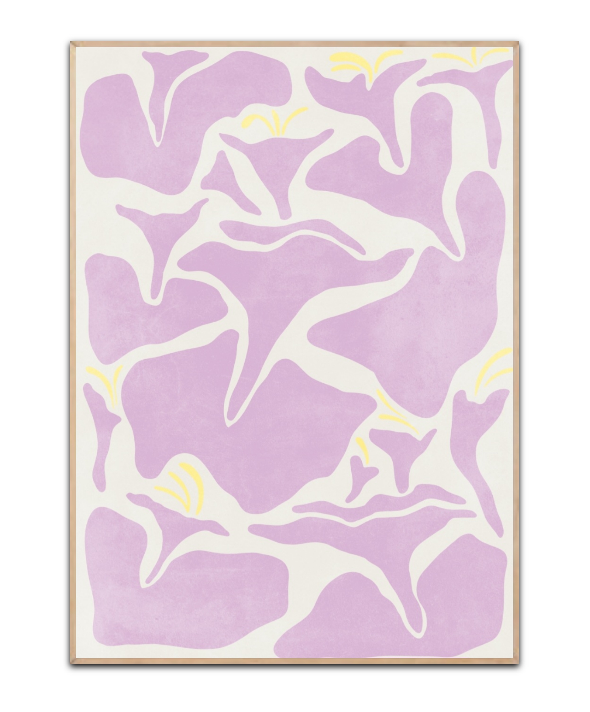 Purple abstract flowers - Str. A4