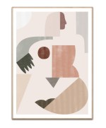 Geometric woman - 50x70 plakat