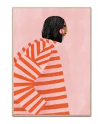 The Woman with the stripes plakat Str. A3