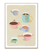 Coffee Ladies by Giselle Dekel, 50x70 plakat