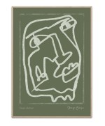 Green abstract by Sharyn Bursic - 50x70 cm