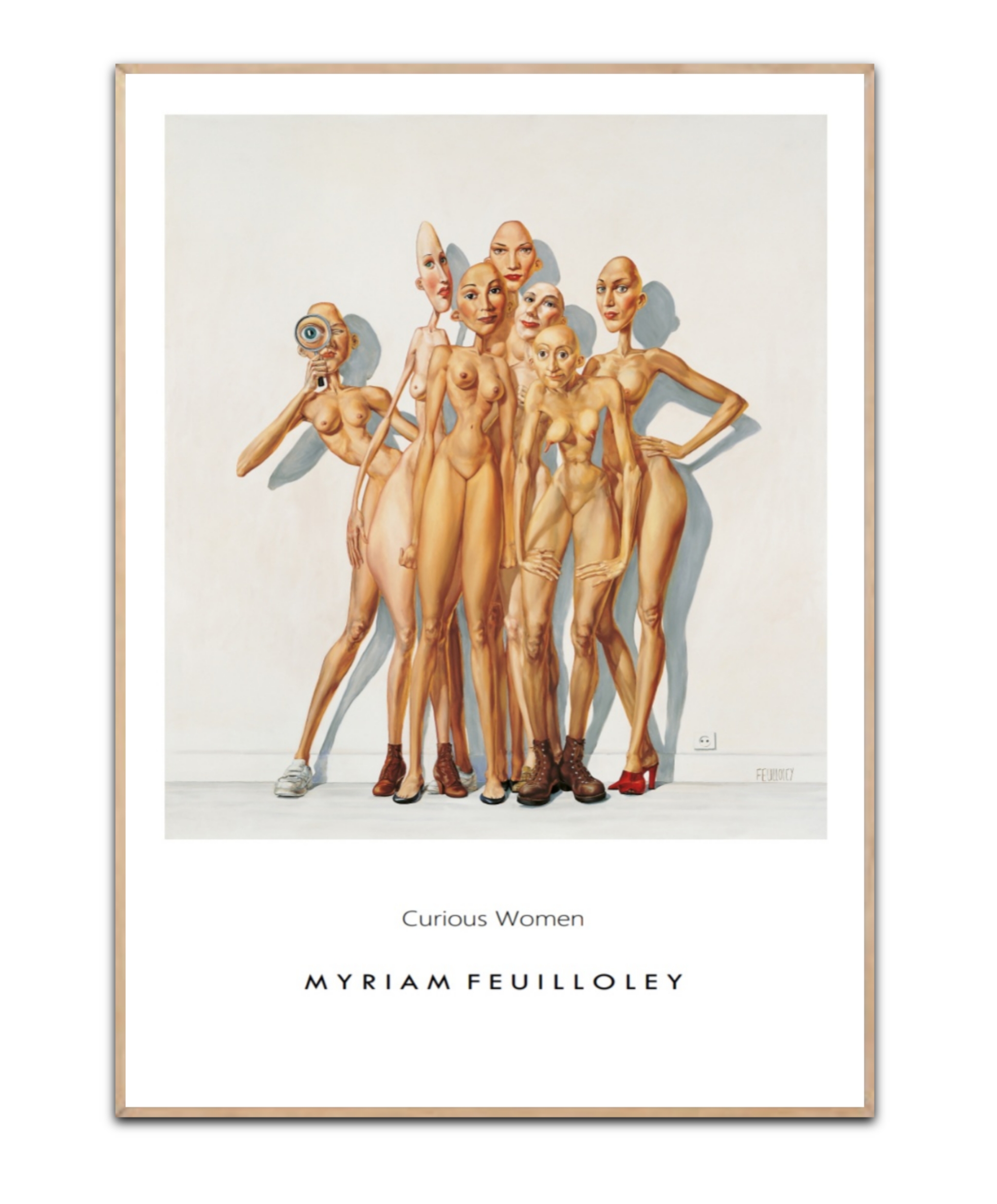 Curious Women plakat by Myriam Feuilloley - 50x70 cm
