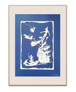 Papercut Peter Pan plakat by Rikke B. - 50x70 cm