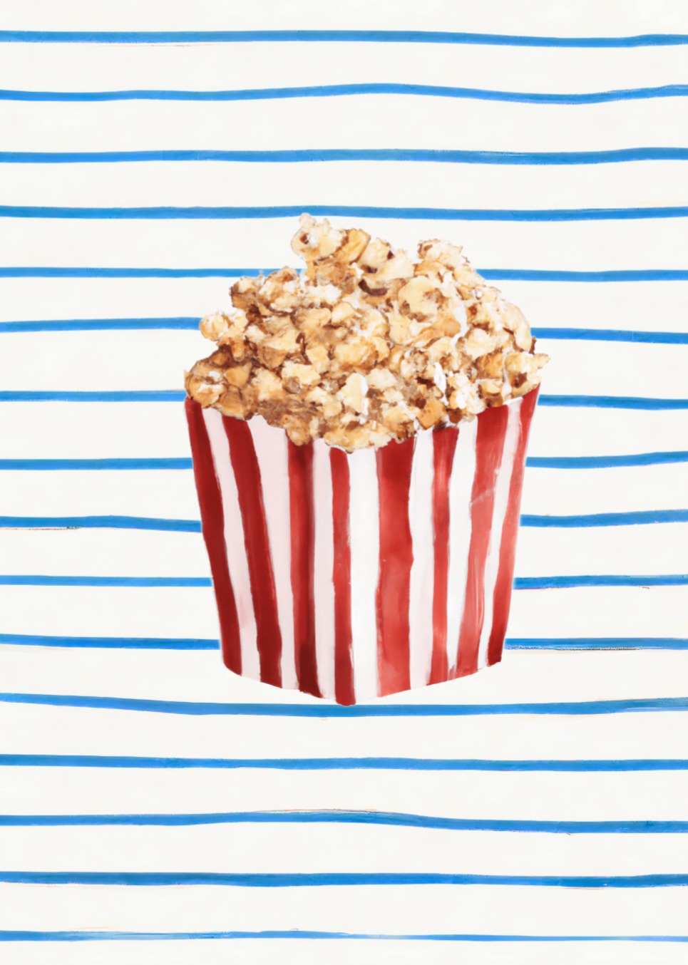 61. Popcorn Time plakat by Merel Takken - 50x70 cm - Billede 2