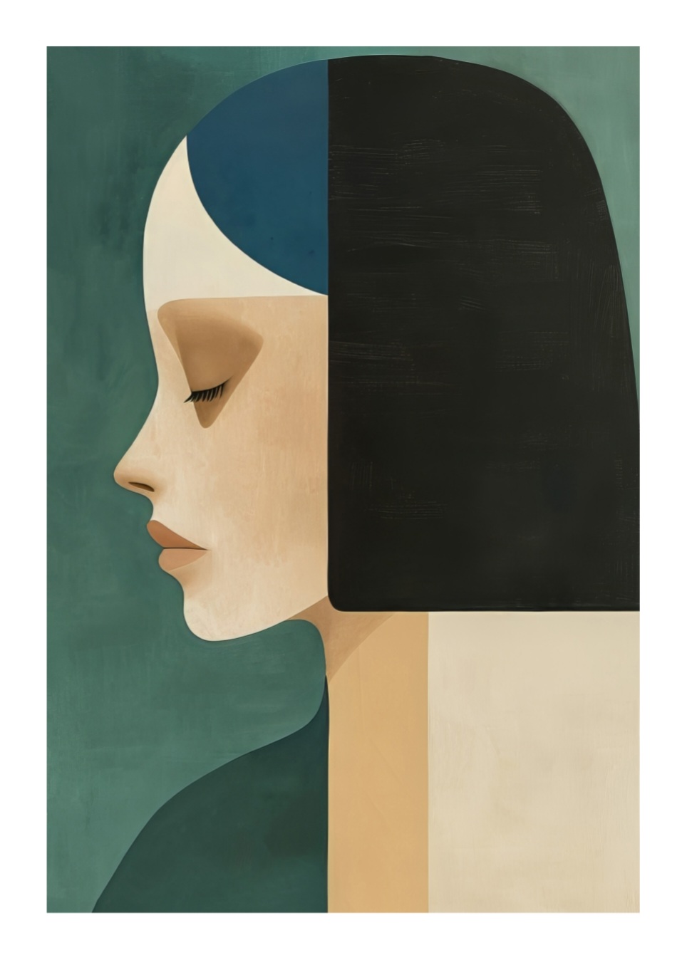 Minimalist Portrait 2 plakat - 50x70 cm - Billede 2