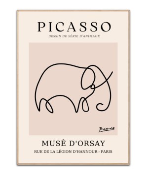 Picasso Musé D´orsay, Elephant plakat - 50x70 cm