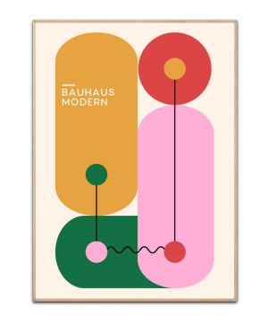 Bauhaus Modern plakat, 50x70 cm