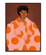 Woman with Dots by Bea Müller - Canvas Print