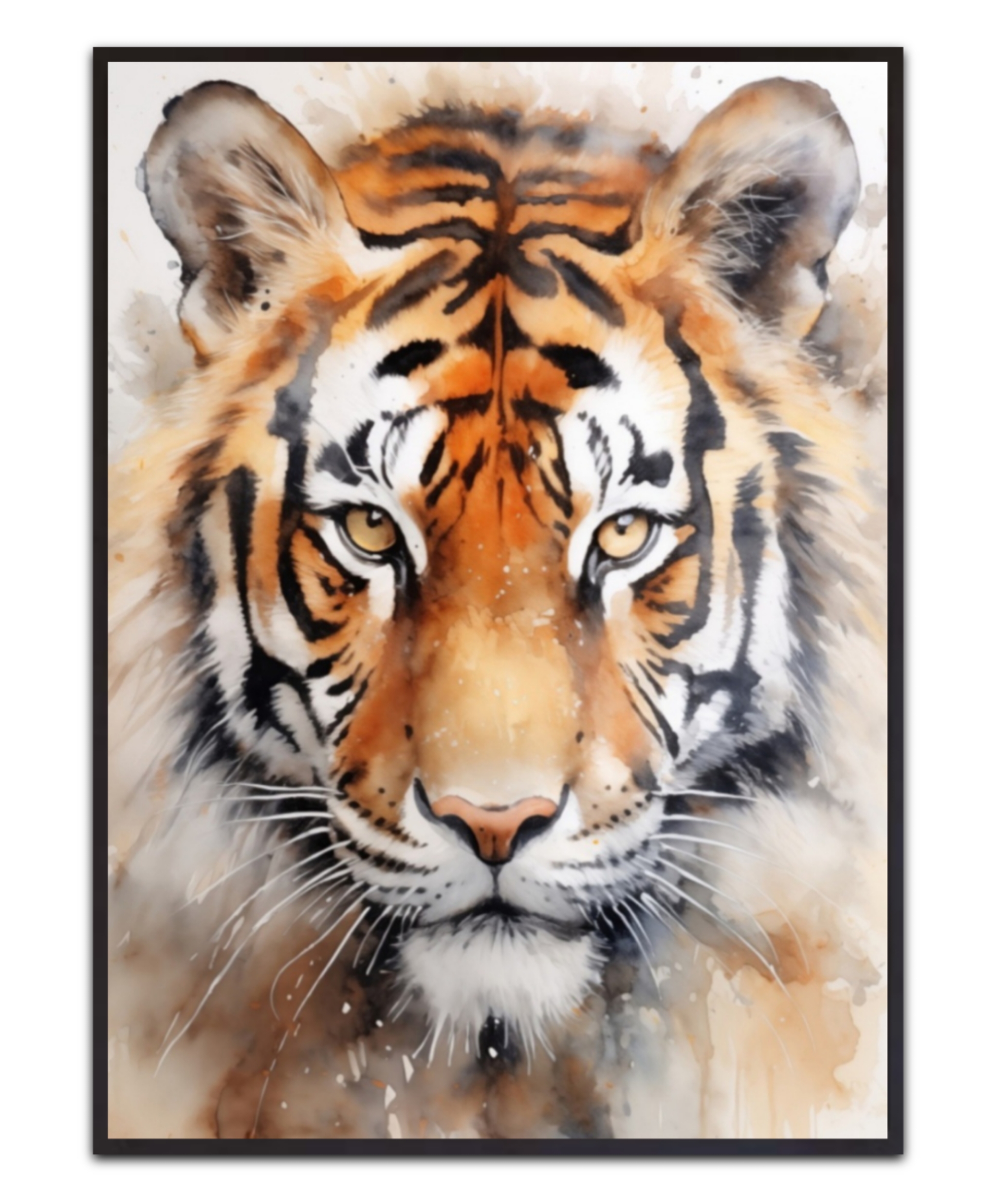 Watercolor Tiger - Canvas Print
