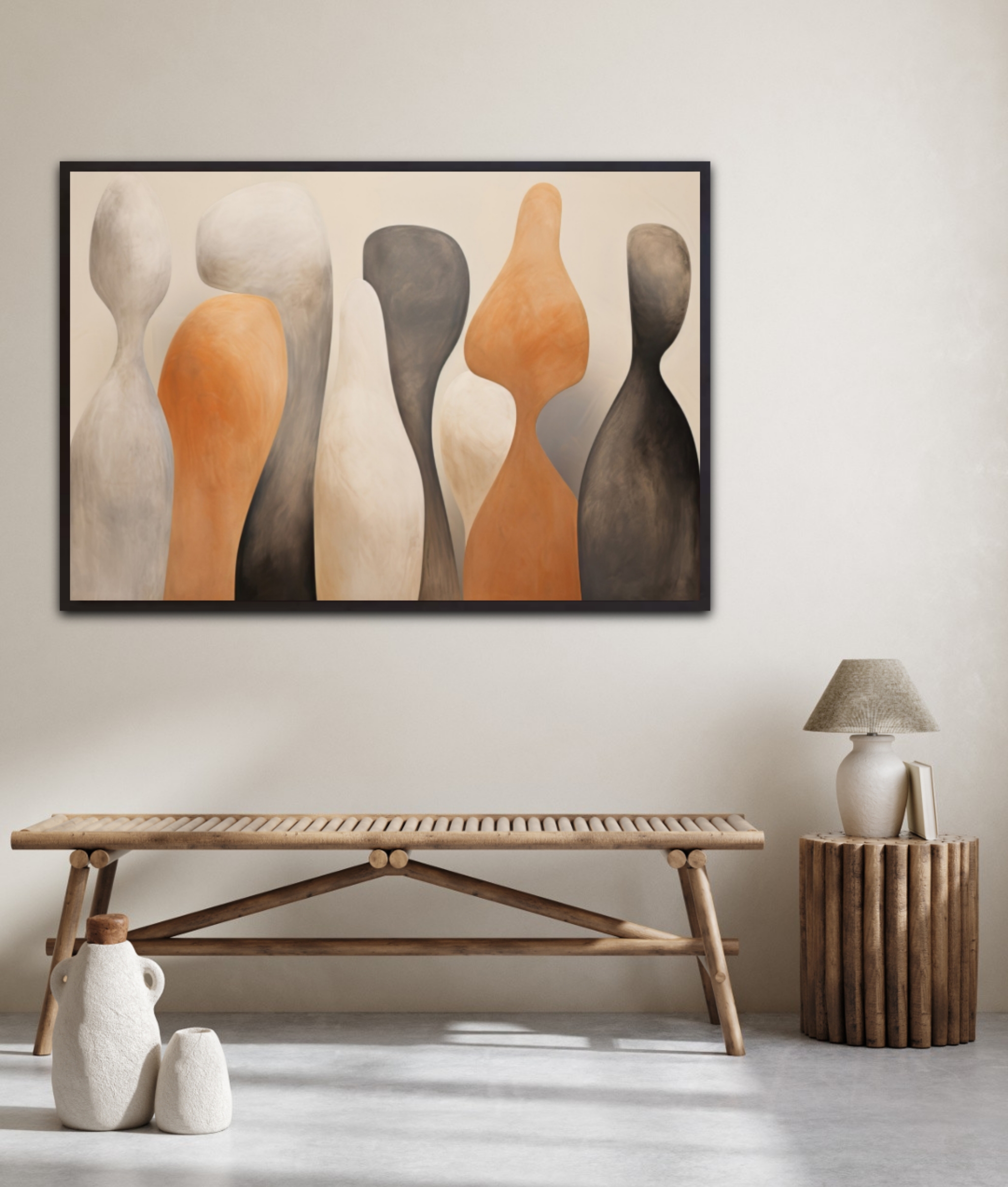 Scandi Abstract 11 By Bilge Paksouly - Canvas Print - Billede 2