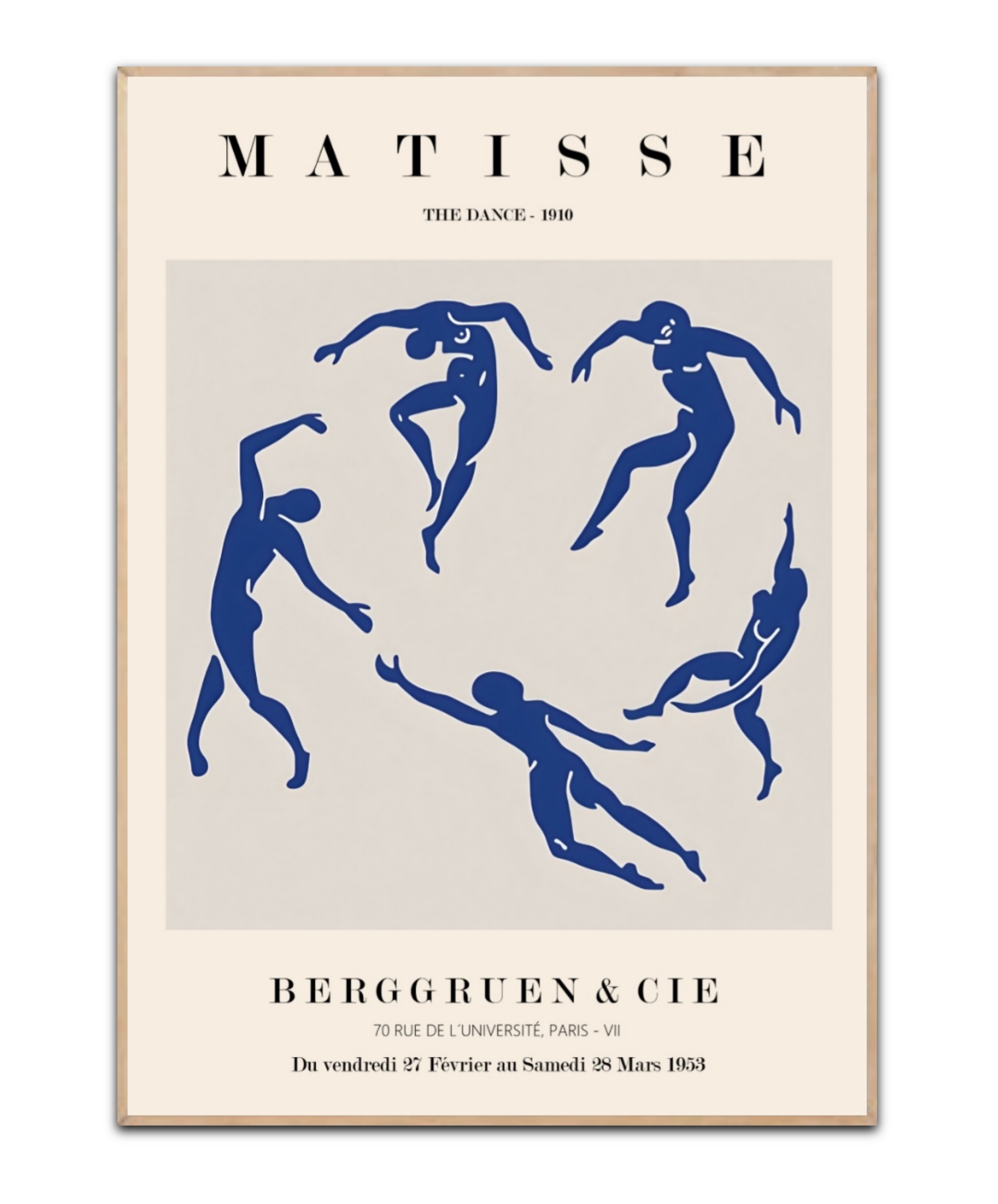 Matisse Dancers blÄ plakat, Str. A4