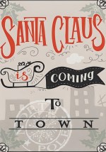 Juleplakat/kort No. 9, Str. A5 (15x21 cm)