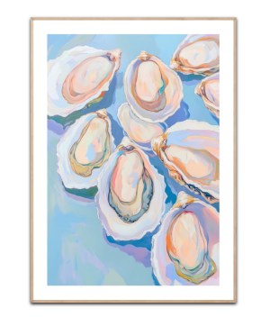 Colorful Oysters by Melloi Art 50x70 cm