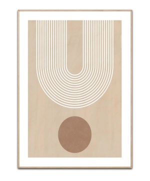 Beige Arc Poster No.3 plakat