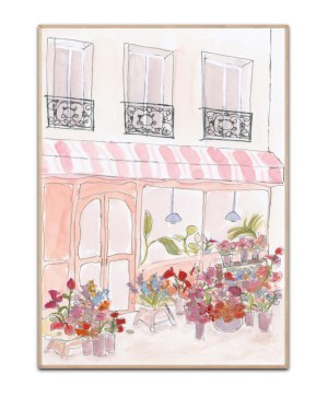 Pink Flower Shop By Katharina Puritscher plakat, 50x70 cm