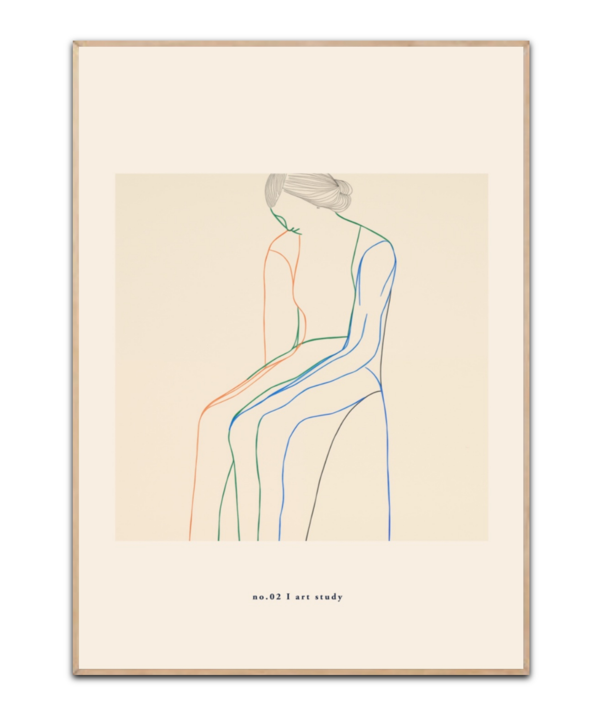 No. 02 Art Study plakat, 50x70 cm