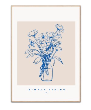 Simple Living No. 01 plakat, 50x70 cm