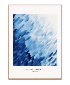Art of simplicity Blue ocean plakat, 50x70 cm