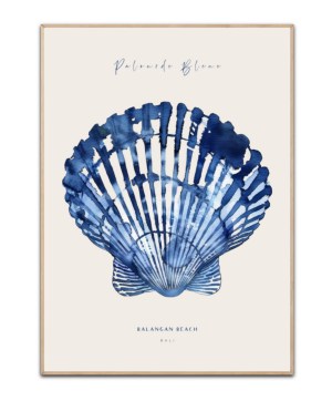 Palourde Bleue, Balangan Beach plakat, 50x70 cm