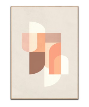 Retro Geometric plakat, 50x70 cm