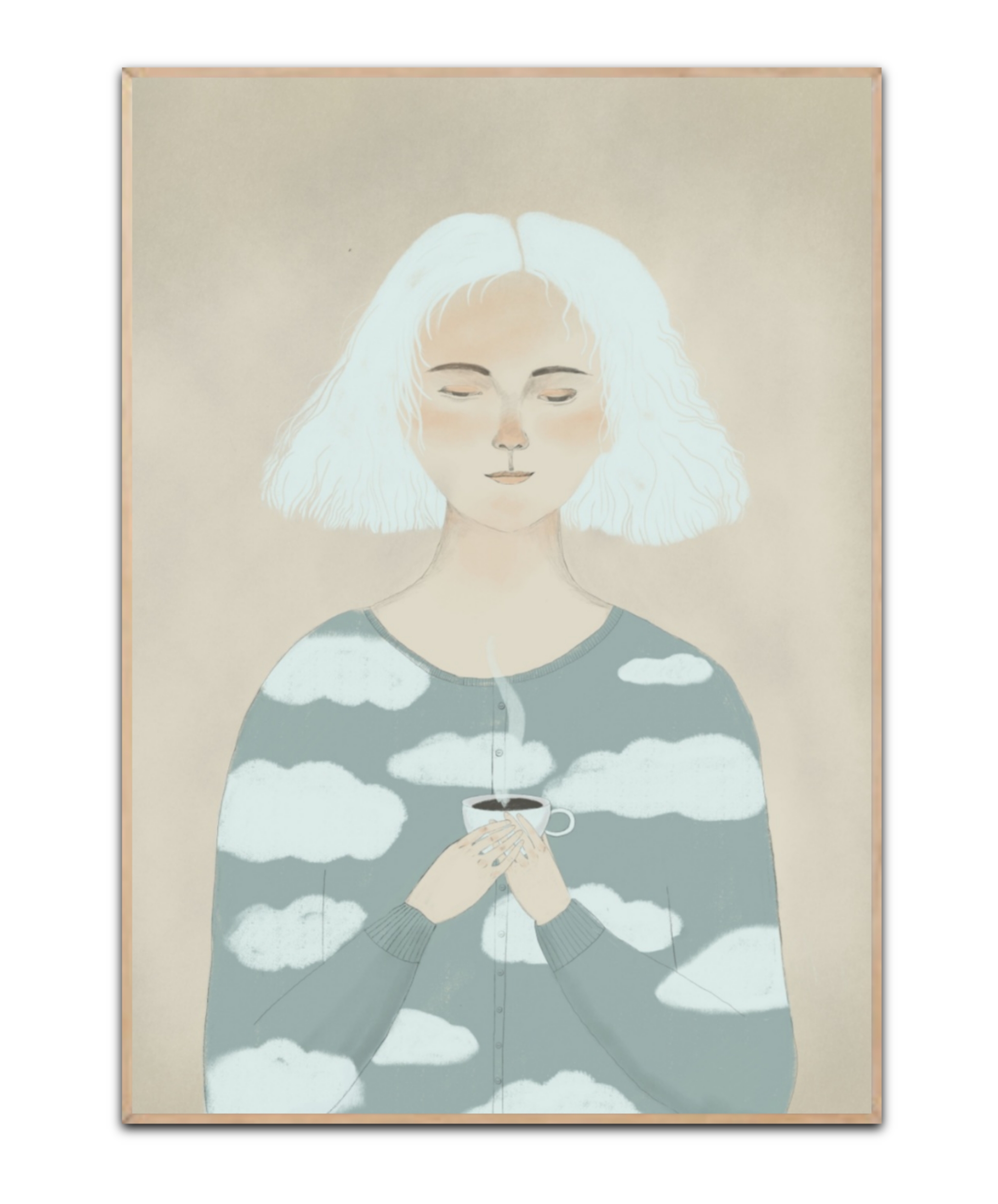 Heavenly coffee by Lilianna Lasocka plakat, Str. A4