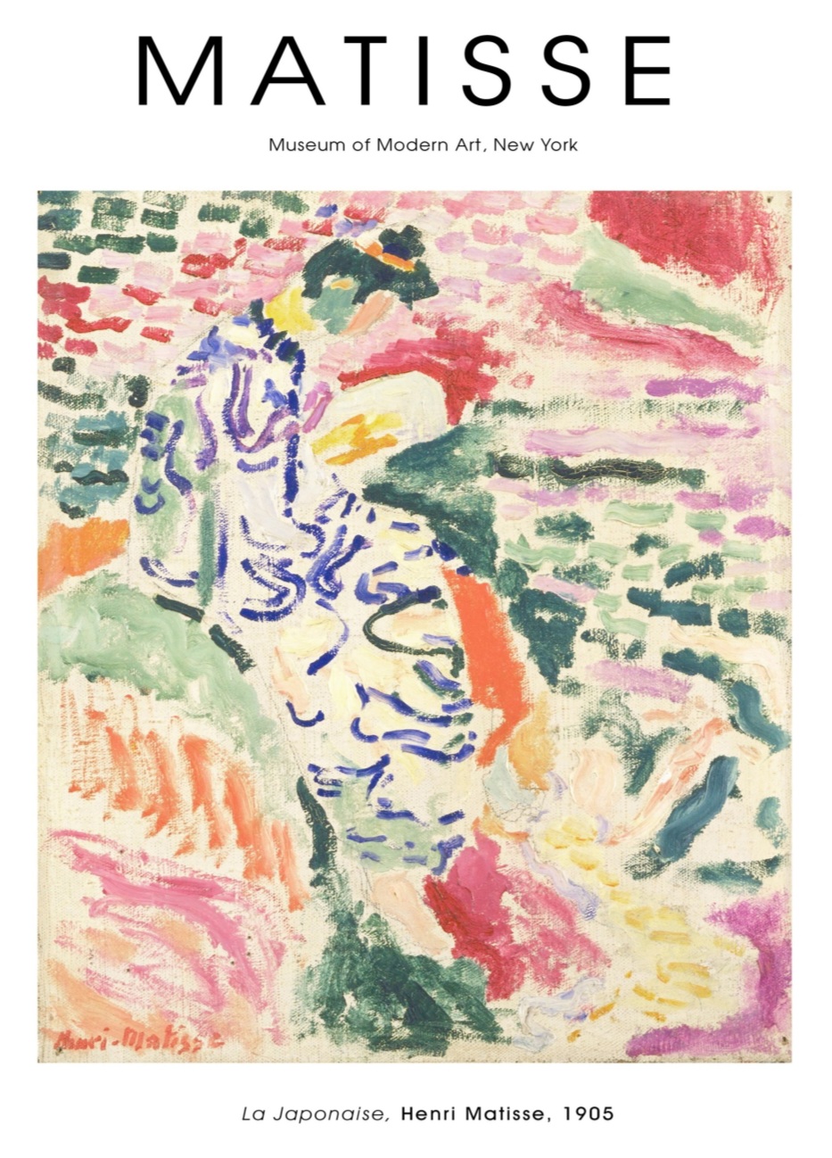 Matisse, La Japonaise 1905 plakat, Str. A4 - Billede 2