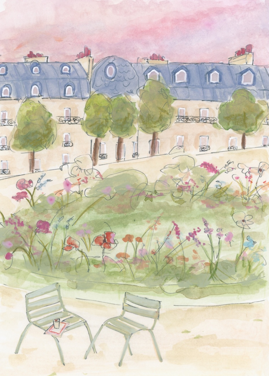 Parisian Garden by Katharina Puritscher plakat, Str. A4 - Billede 2