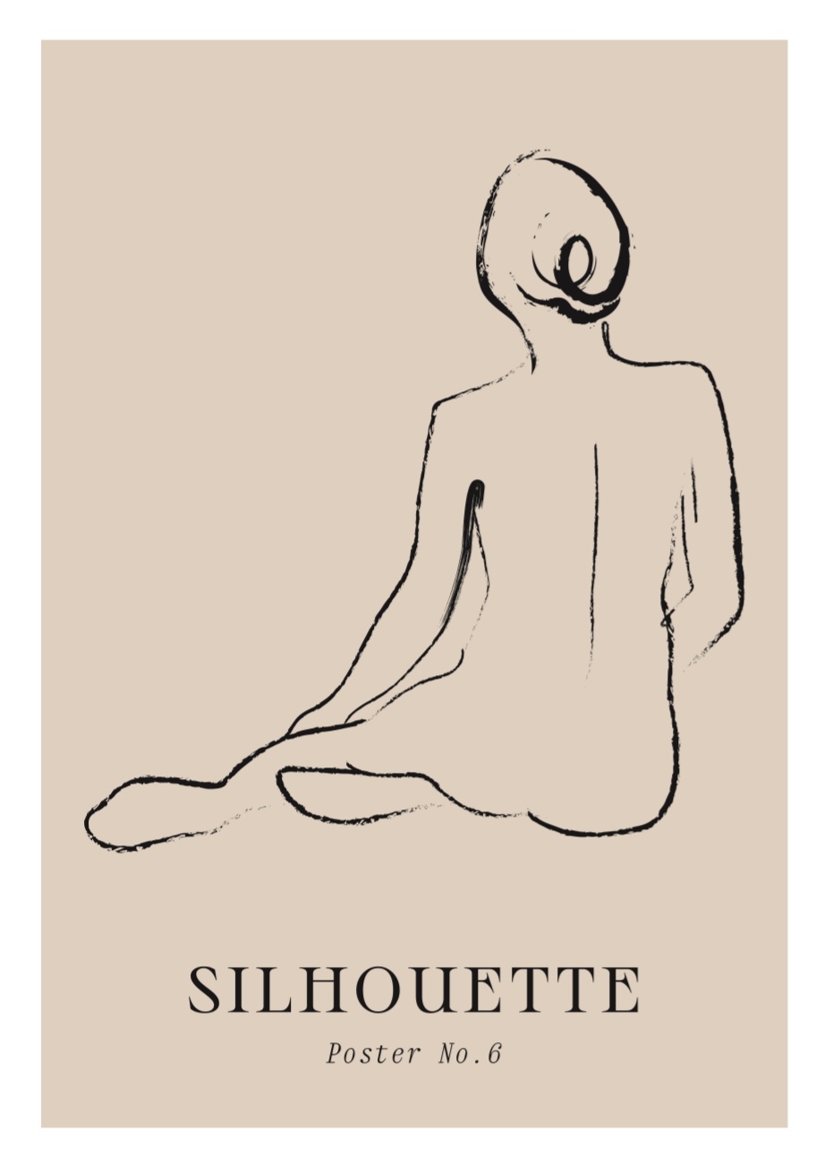 Silhouette plakat, Str. A4 - Billede 2