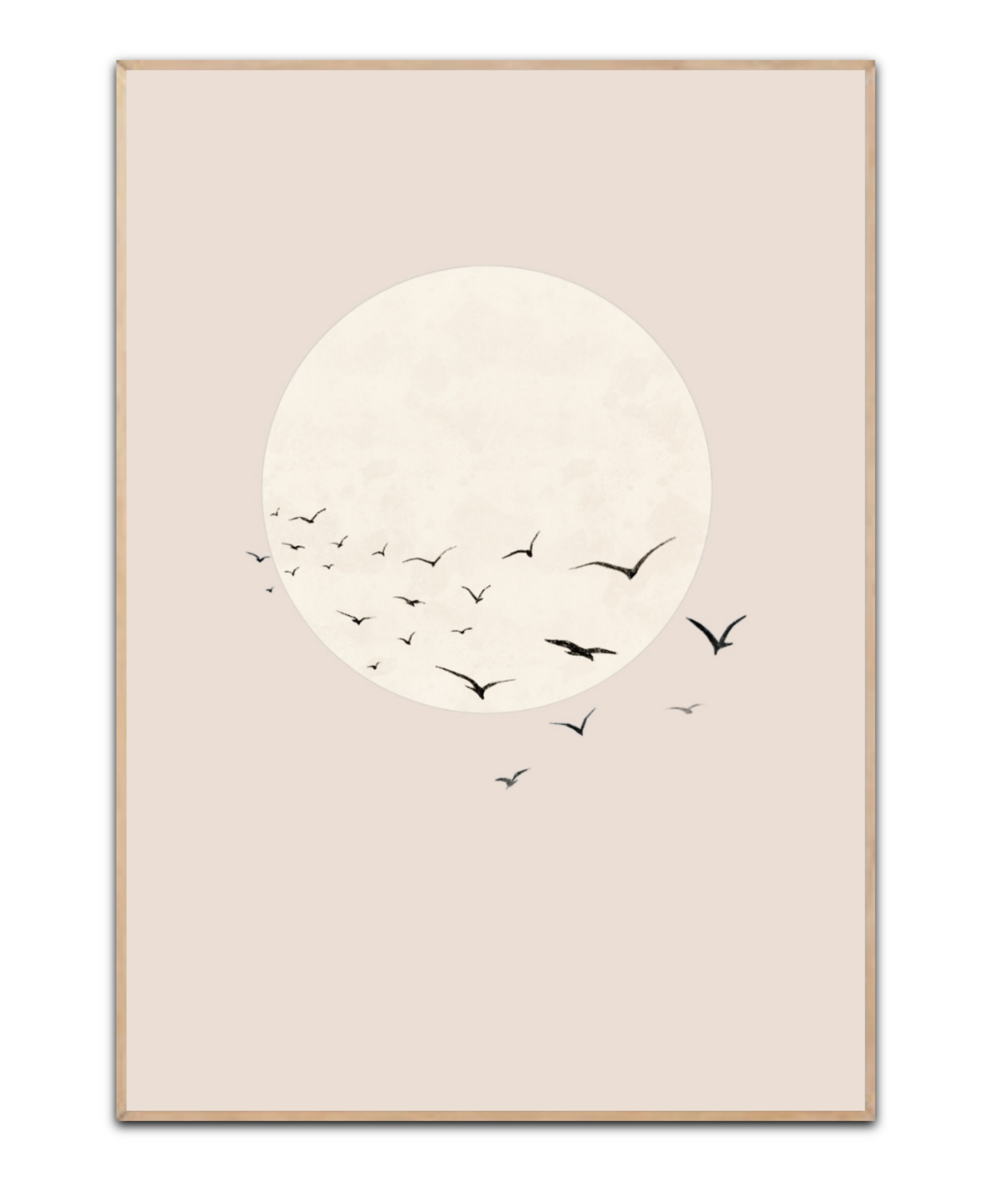 Silent full moon plakat, Str. A3 (30x42 cm)