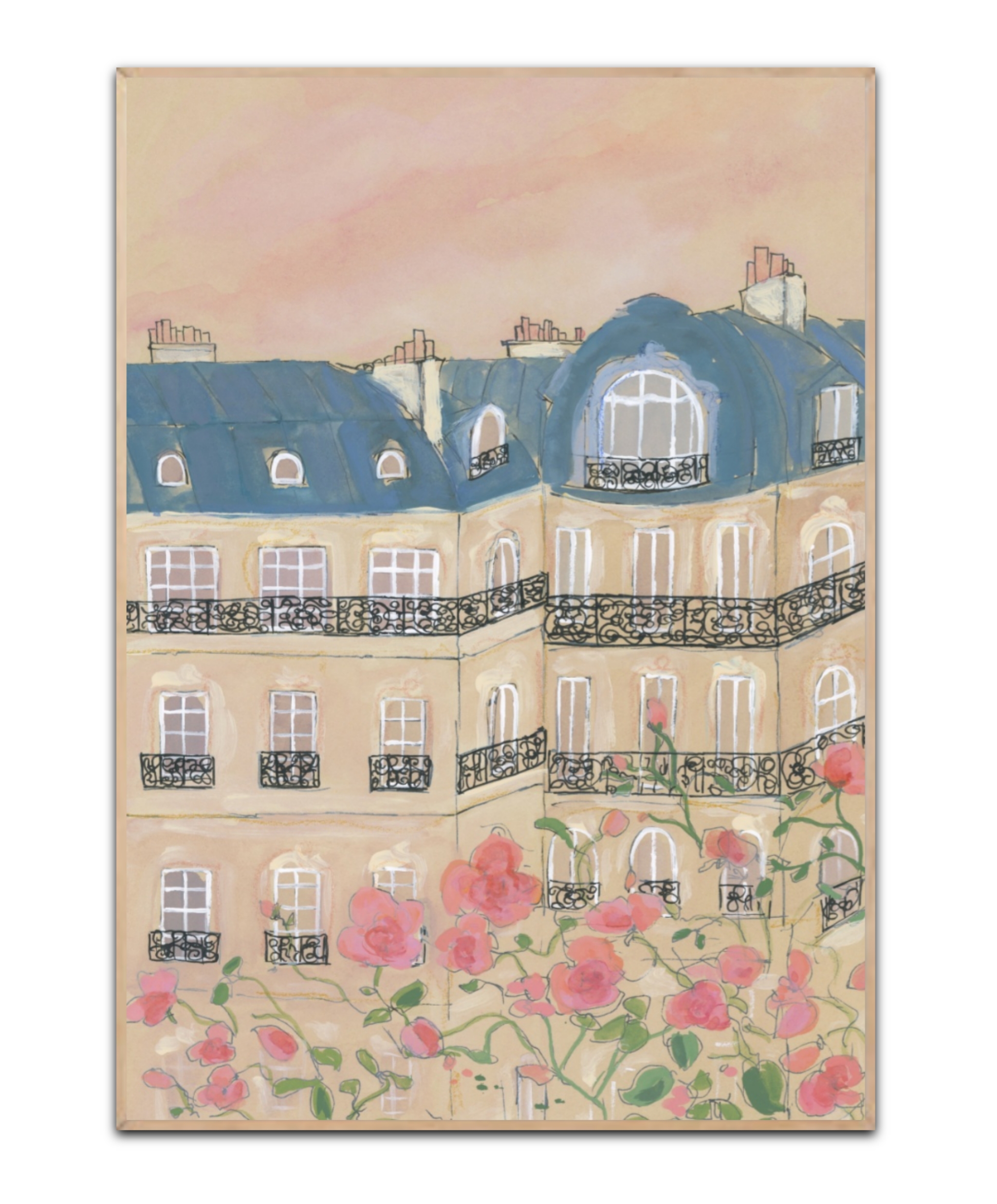 Sunset over Paris By Katharina Puritscher plakat, Str. A3 (30x42 cm)