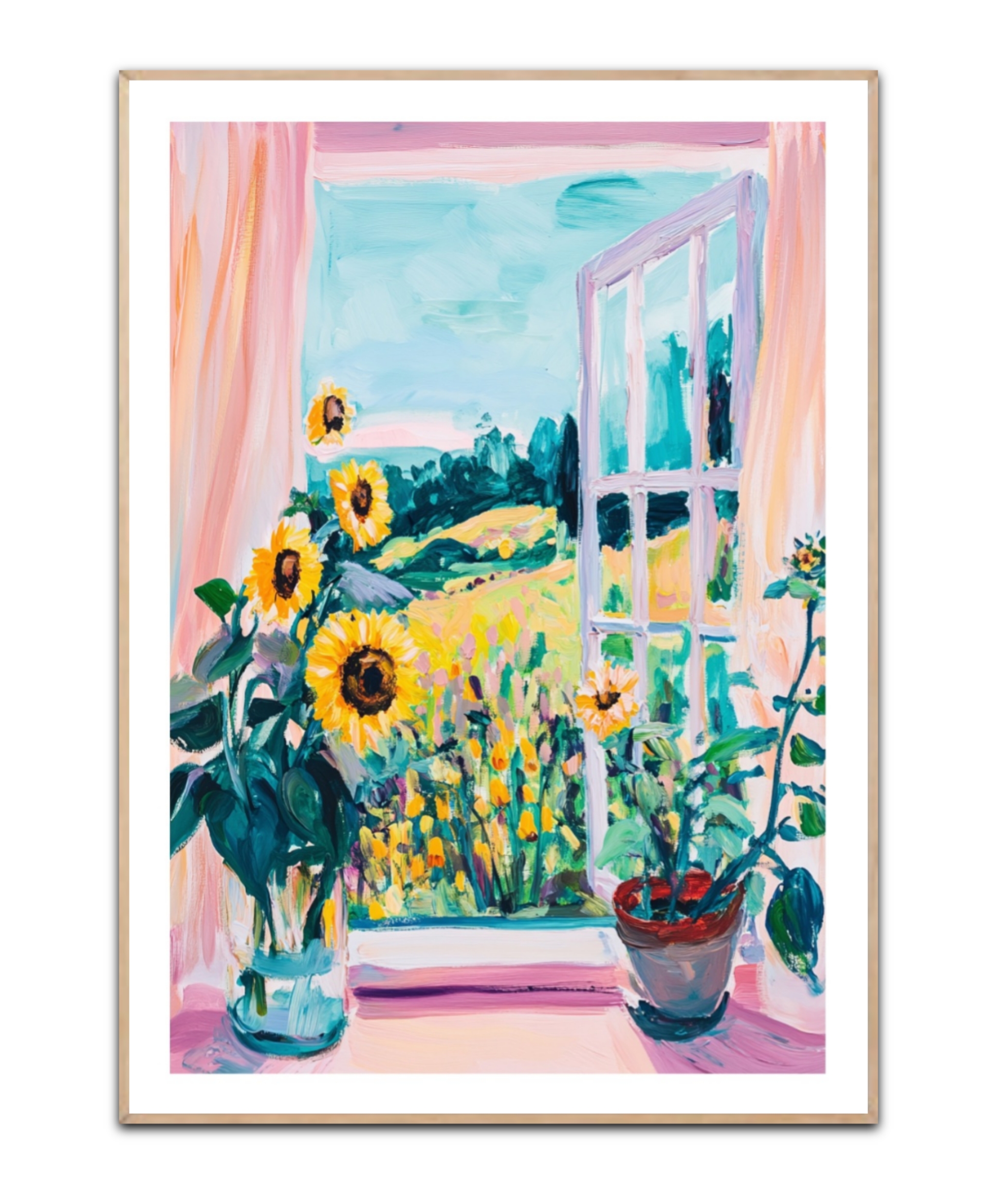 Sunflower View 50x70 cm