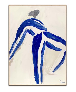 Blue striped Suit 50x70 cm