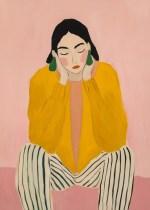 Resting woman plakat, Str. A4