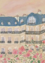 Sunset over Paris Str. A5 (15x21 cm)