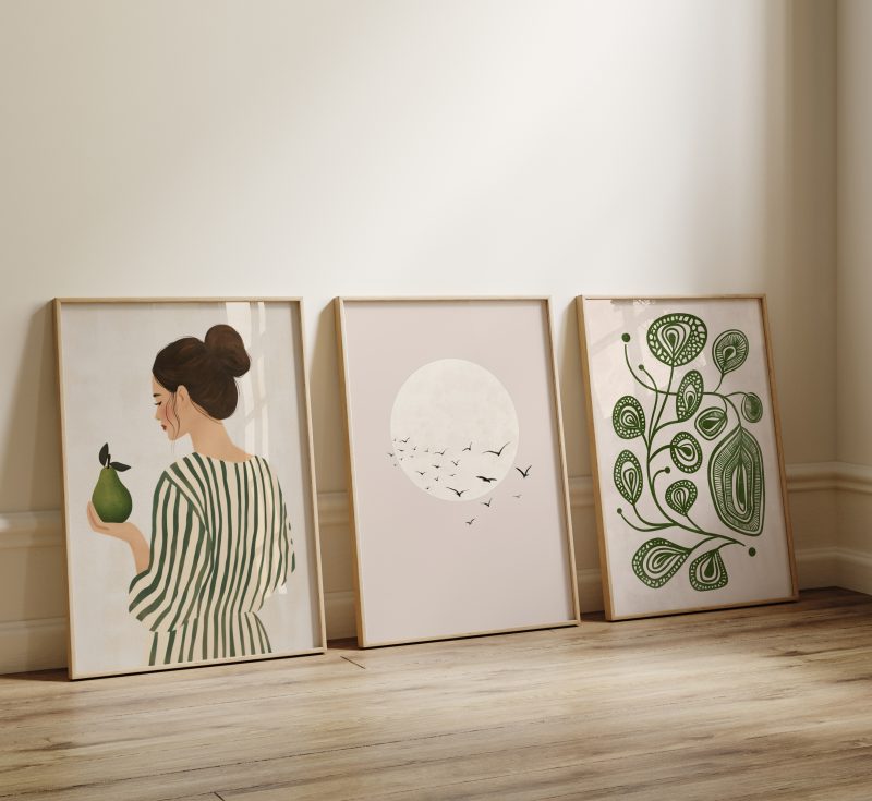 Perfekt Trio - 3 plakater i 50x70 cm - Nr. 80