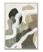 Abstract Green Forms No1 by Sannel Larson plakat